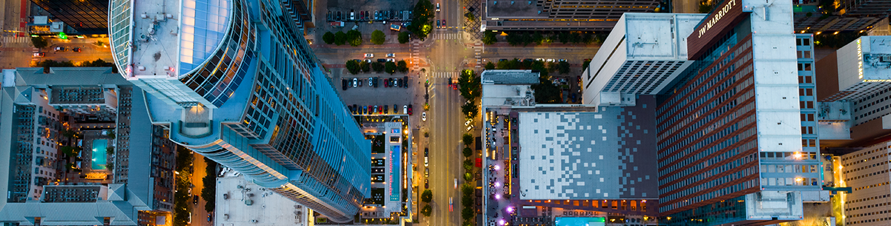 Straight-down-Above-Tall-Towers